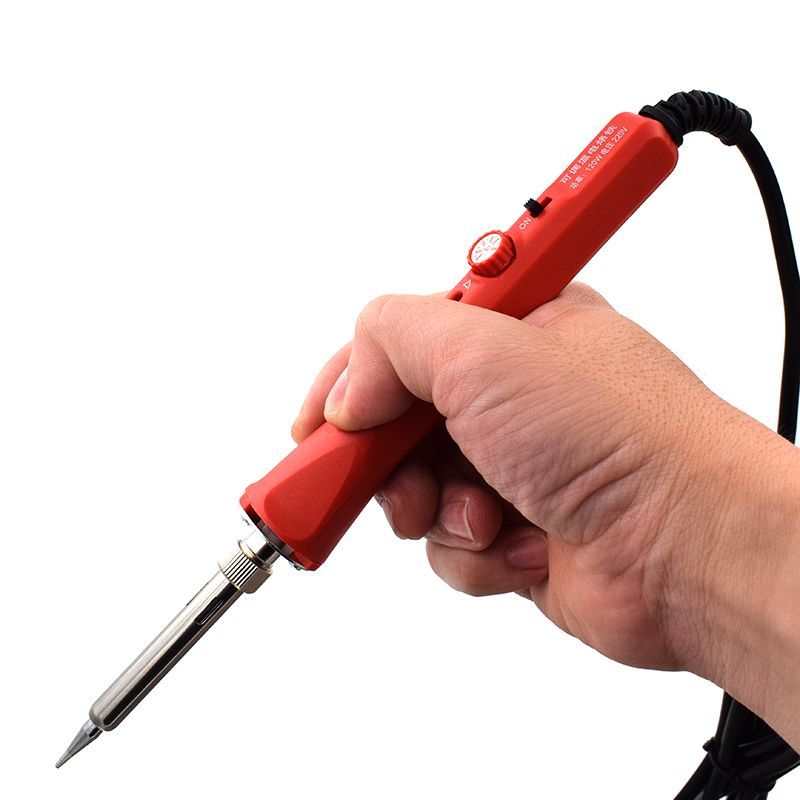 红色旋钮调温电烙铁