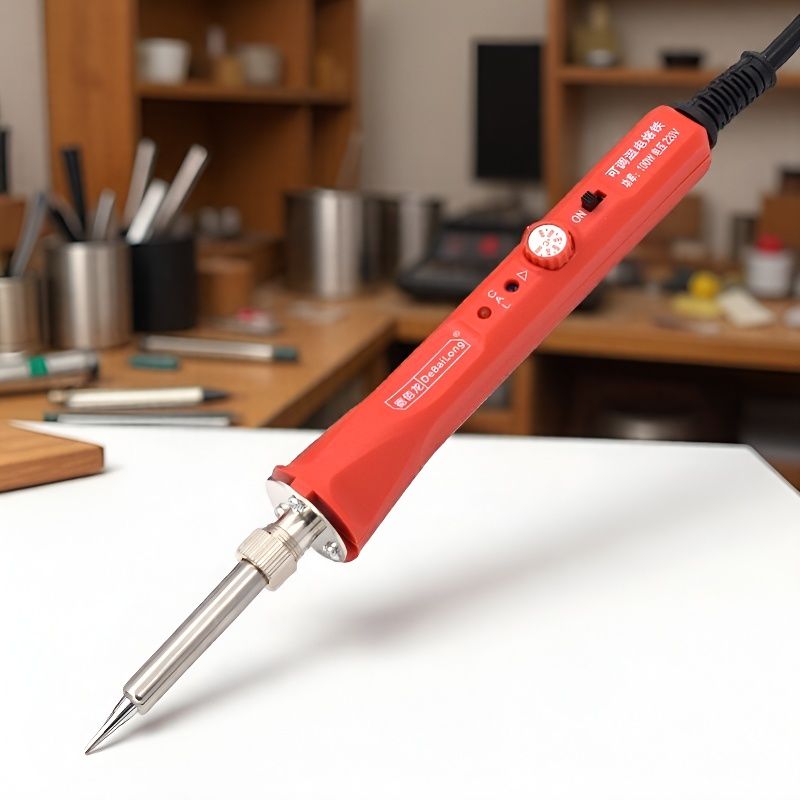 红色旋钮调温电烙铁